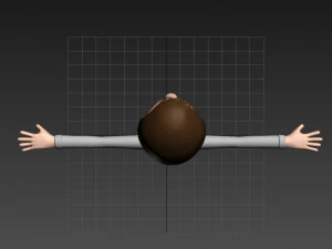 cartoonman029-waiter 3D Model