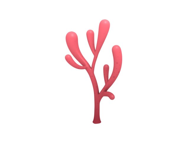 cartoon coral 3D Modell .c4d .max .obj .3ds .fbx .stl .blend