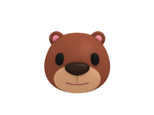 bear head Model 3D