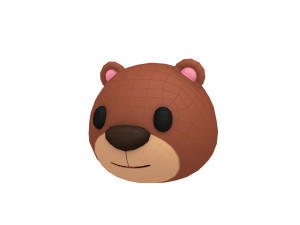 bear head Model 3D