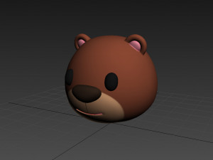 bear head Model 3D