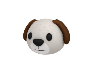 dog head 3D Model