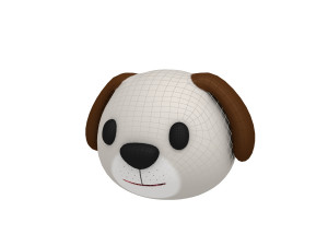 dog head 3D Model