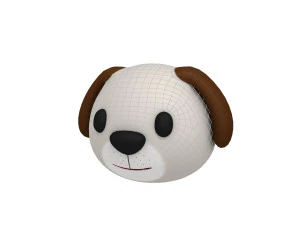 Hundekopf 3D Modell