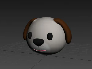 Hundekopf 3D Modell