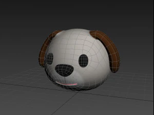 Hundekopf 3D Modell