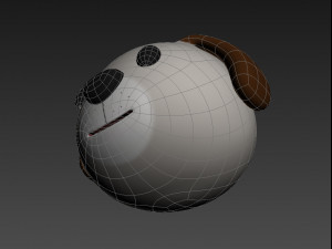 dog head 3D Model