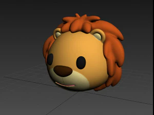 lion head 3D Model