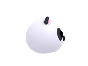 panda hoofd 3D Model
