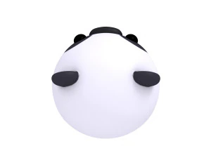 panda hoofd 3D Model