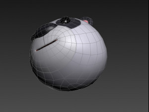 panda head Modello 3D