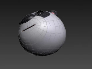 panda hoofd 3D Model