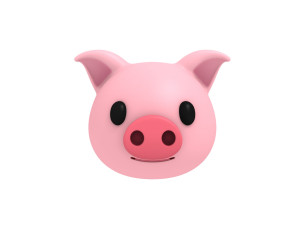 pig head 3D-Modell