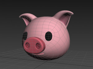 pig head 3D-Modell