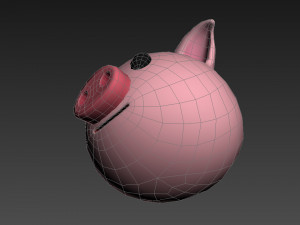 pig head 3D-Modell