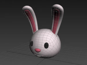 खरगोश का सिर 3D मॉडल