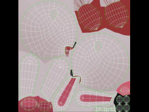 खरगोश का सिर 3D मॉडल