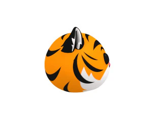 tijger hoofd 3D Model