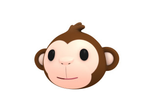 monkey head 3D Model