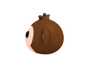 monkey head Model 3D