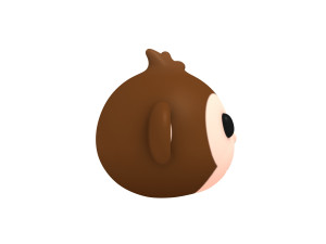 monkey head Model 3D