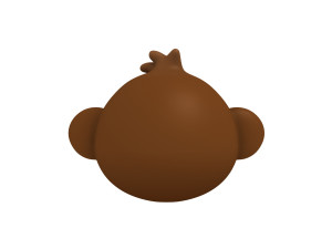 monkey head Model 3D