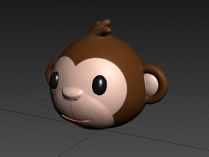 monkey head Model 3D