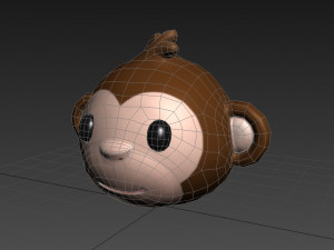 monkey head Model 3D