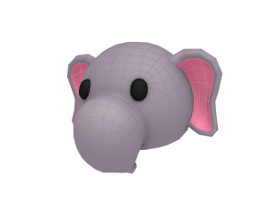 elephant head Modelo 3D