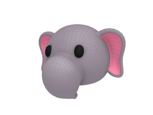 elephant head Modelo 3D