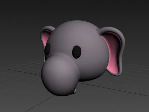 大象头 3D 模型