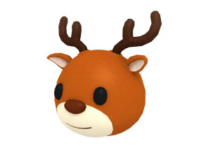 cabe&ccedil;a de veado Modelo 3D