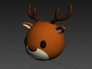 cabe&ccedil;a de veado Modelo 3D