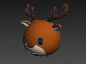 cabe&ccedil;a de veado Modelo 3D