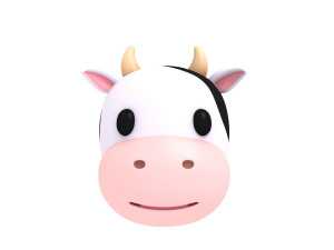 cow head Modèle 3D