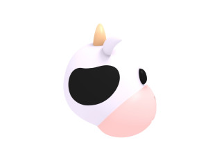 cow head Modèle 3D