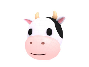 cow head Modèle 3D
