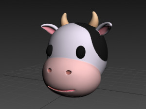 cow head Modèle 3D