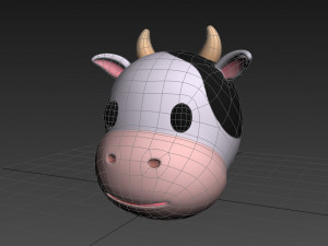 cow head Modèle 3D