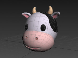 cow head Modèle 3D
