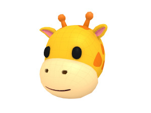 giraffe head 3D Model