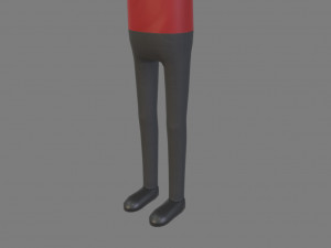 animated cartoon man 01 Model 3D