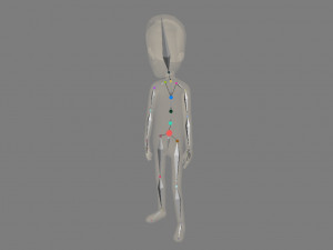 animated cartoon man 01 Model 3D