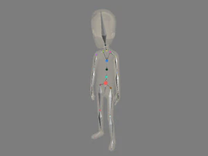 animated cartoon man 01 3D Model