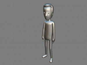 animated cartoon man 01 Model 3D