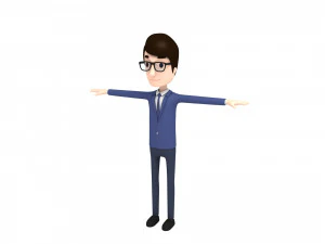 cartoon man pack 1 3D Model