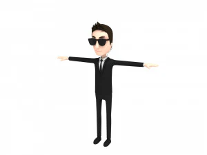 cartoon man pack 1 3D Model
