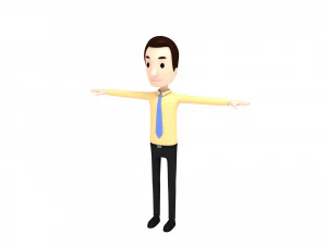cartoon man pack 1 3D Model