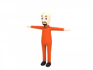 cartoon man character pack2 3D Model