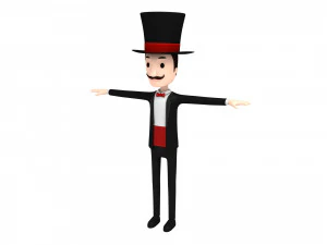 cartoon man character pack2 3D Model